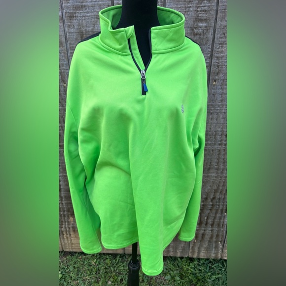 Bright Green IZOD PerformX Quarter-Zip Pullover Size XXL - Picture 1 of 9